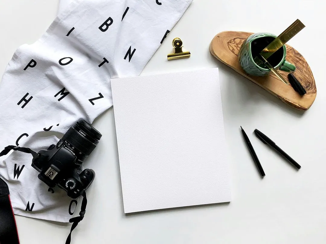 paper on a table